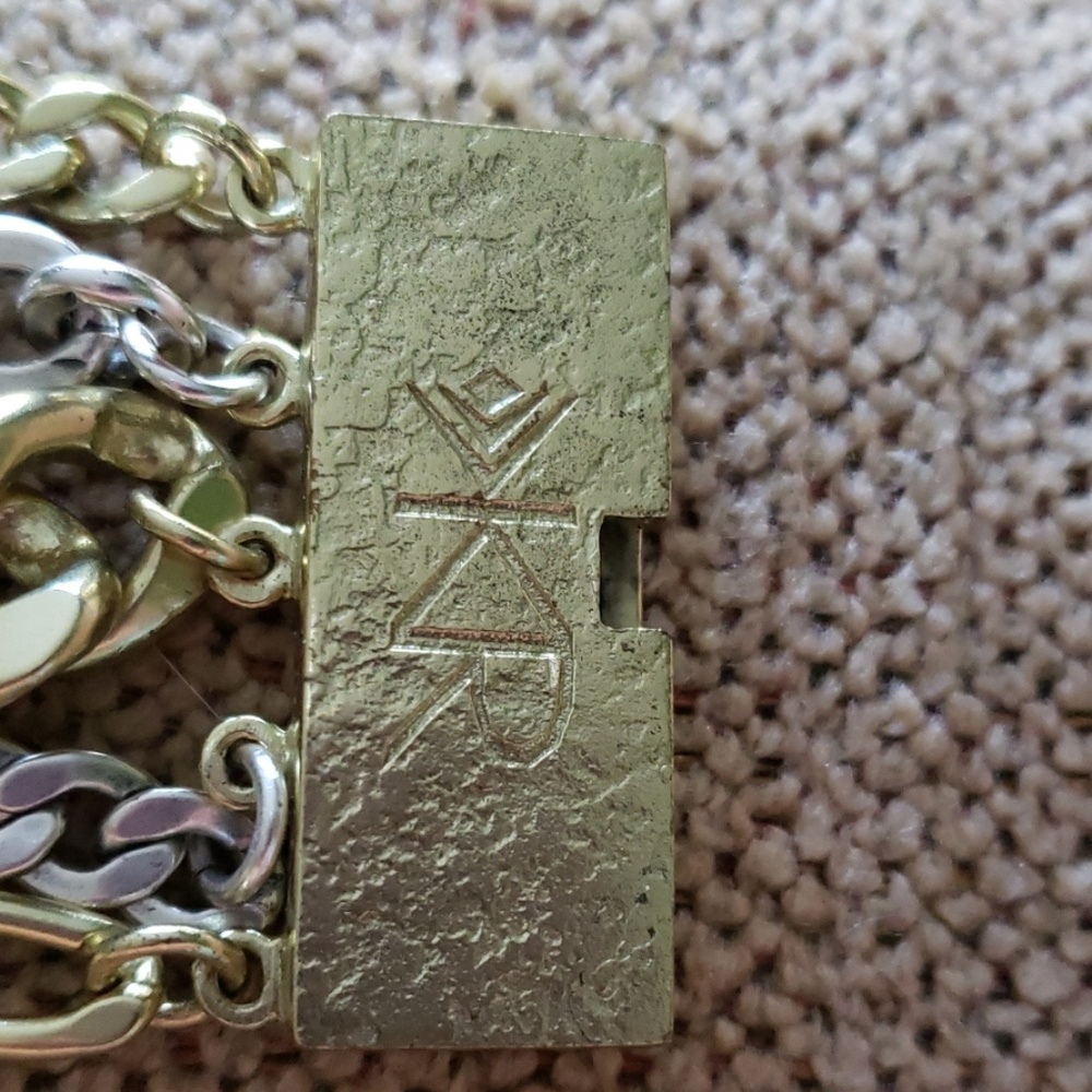 SILPADA Bracelet with silver and gold chains ne - Picture 3 of 4